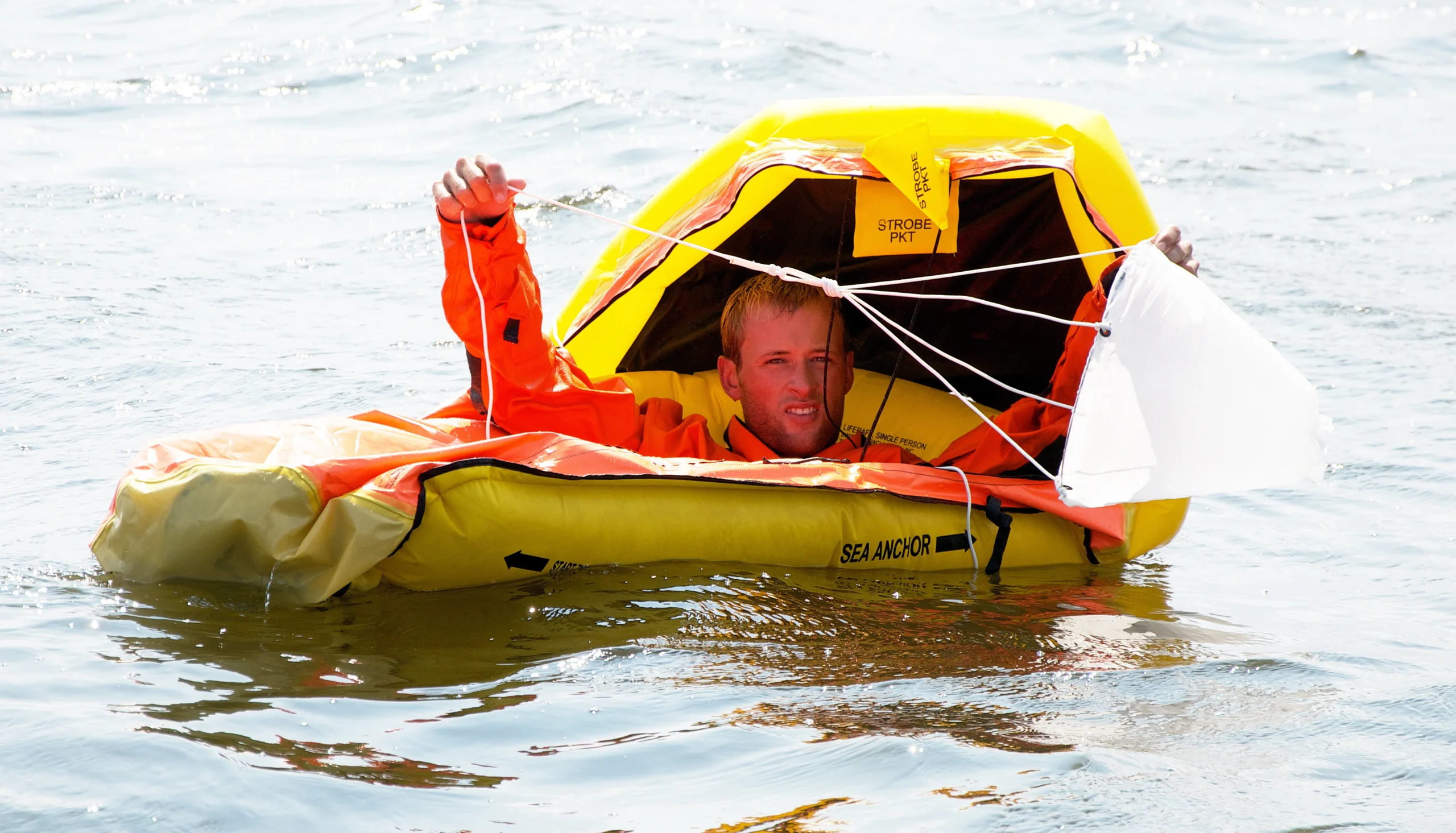 Inflatable Single Place Life Raft